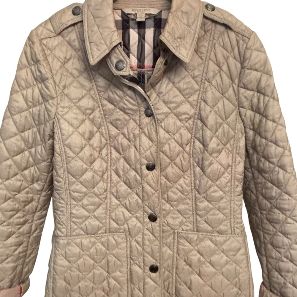 Burberry Brit Beige Quilted Jacket
